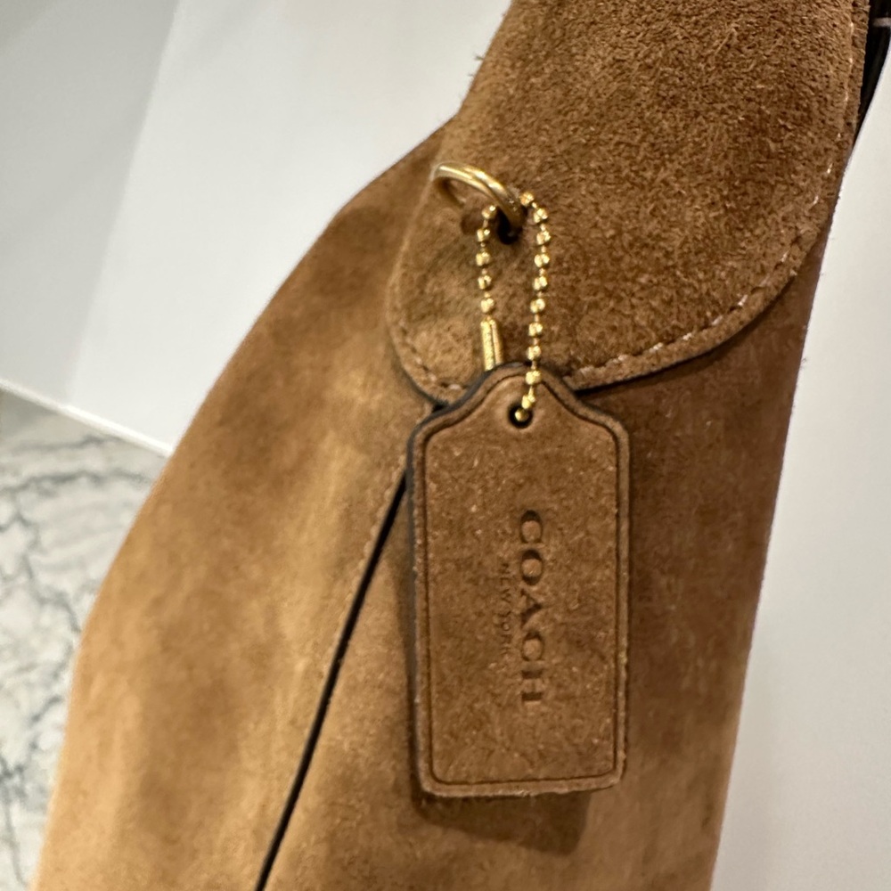 COACH
Brooklyn Extra-Large Suede Shoulder Bag 39 - Picture 6 of 14